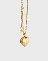 Memory heart locket necklace (Gold) 