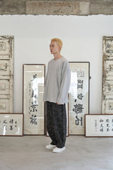 VINTAGE P. DYEING CUT-OUT BOX TEE (Gray)