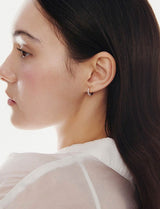 26SS★ Essence Silver (P) Tennis One-Touch Earrings XS