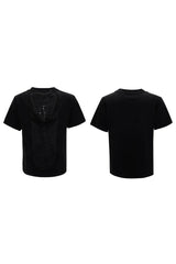 カットアウトVネックボクシーT