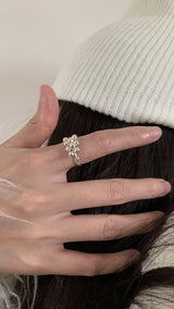 Minimi silver balls ring(open ring)