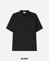Koul Slub Collar Short Sleeve T