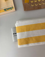 Wide stripe tool pouch - yellow