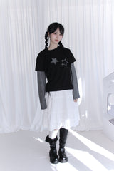 Buckle Leather Half Middle Boots