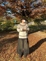 モヘアノルディックニット (4color)