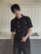 26SS★ [PLAN MADE] Blake Cutoff Napoleon Jacket
