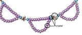 star scollop necklace - purple