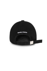 TEXT BALL CAP (BLACK)