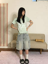 spring half T-shirt (3color)