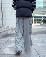 Second Cargo Wide Pants (Gray)