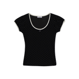 ドッティー リボン シャーリング Tシャツ