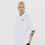 DOUBLE POCKET STITCH PIQUE SHIRT