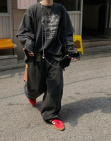No.0717 BL レイヤードオーバーTシャツ