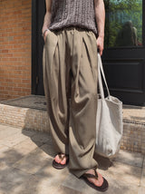 Sense Summer Banding Wide Slacks