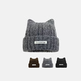 Unisex オーバーサイズキャットイヤーニットビーニー