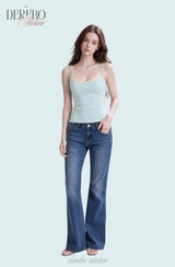 Mint lemon layered sleeveless t-shirt