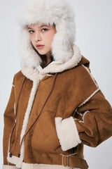 ADORABLE HOOD MUSTANG / CAMEL