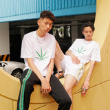 M17101 M. T-shirt. Big Weed White