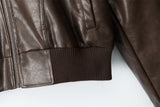 Brick Shade Faux Leather Jacket 233426801