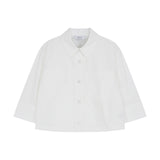 Crop Cotton Blouse White