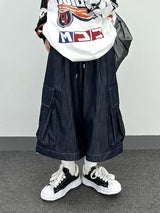  natural denim bermuda pants