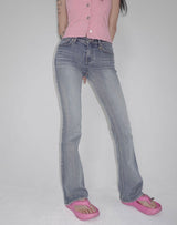Handbrush Low-Rise Bootcut Jean