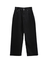 Poble Embroidered Patch Rivet Cotton Pants