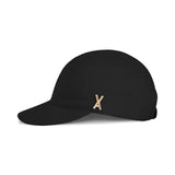 VA Stud Glossy Scrunchie Cap / Black