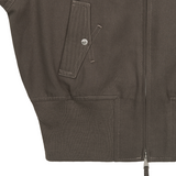 BANDING CROPPED COTTON JACKET (KHAKI BROWN)