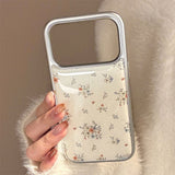 Vintage Coated Flower Print iPhone Case