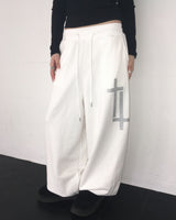 Cross stud jogger pants