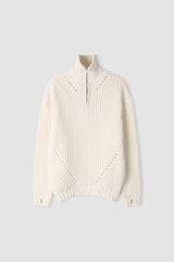 No.1513 N half ZIP-UP WM KNIT (3color)