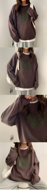 Zabel Brush Raglan Napping Long Sleeve Tee