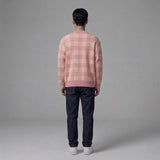 Pink Check Cardigan