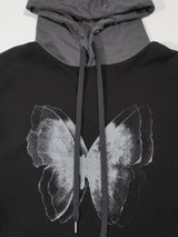 (UNISEX) レイレイヤードフードTシャツ