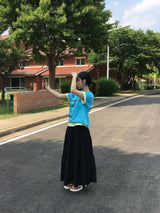 ニューエラレタリングクロップショートスリーブTシャツ (5c)