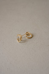 Silver925_ツーラインサークル_ピアス (2colors)