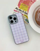 [MADE]ピクニックライラック シルバーエポキシ バンパー iPhoneケース