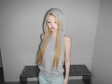 puching backless hoodie(3 color) 