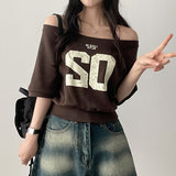 Bner No. ショルダーアンバランス半袖Tシャツ