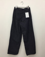 Indigo one-tuck selvage denim (1color)