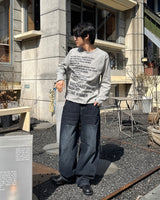 スナップデニムパンツ