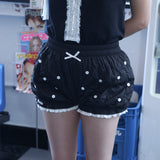 Lace Pumpkin Shorts - Flower