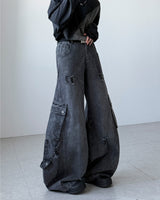 Quiet Black Curved Denim