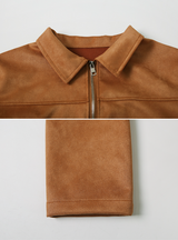 #Suede Collar Crop Jacket (3color)