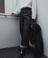 Local shoulder chain hairy knit