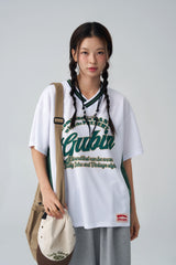 V-neck football jersey