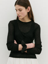 NUBASIC HAIR SCRUNCHIE BLACK