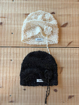 Fluffy Clover Beanie-Cream