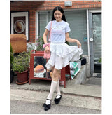 マイハートリボンクロップTシャツ [3COLOR]